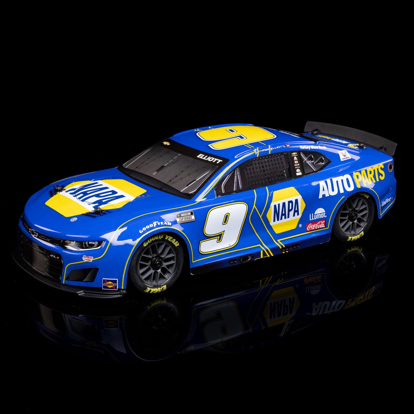 Losi 1/12 NASCAR Chase Elliott No. 9 NAPA 2025 Chevrolet Camaro ZL1 AWD RTR RC Race Car