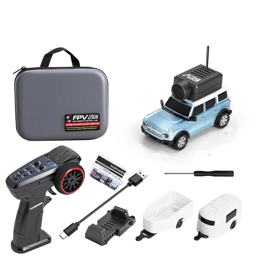 Wltoys 6405-C 1/64 FPV Drift Car – RWD, WiFi Camera, Micro Scale, Ready to Run