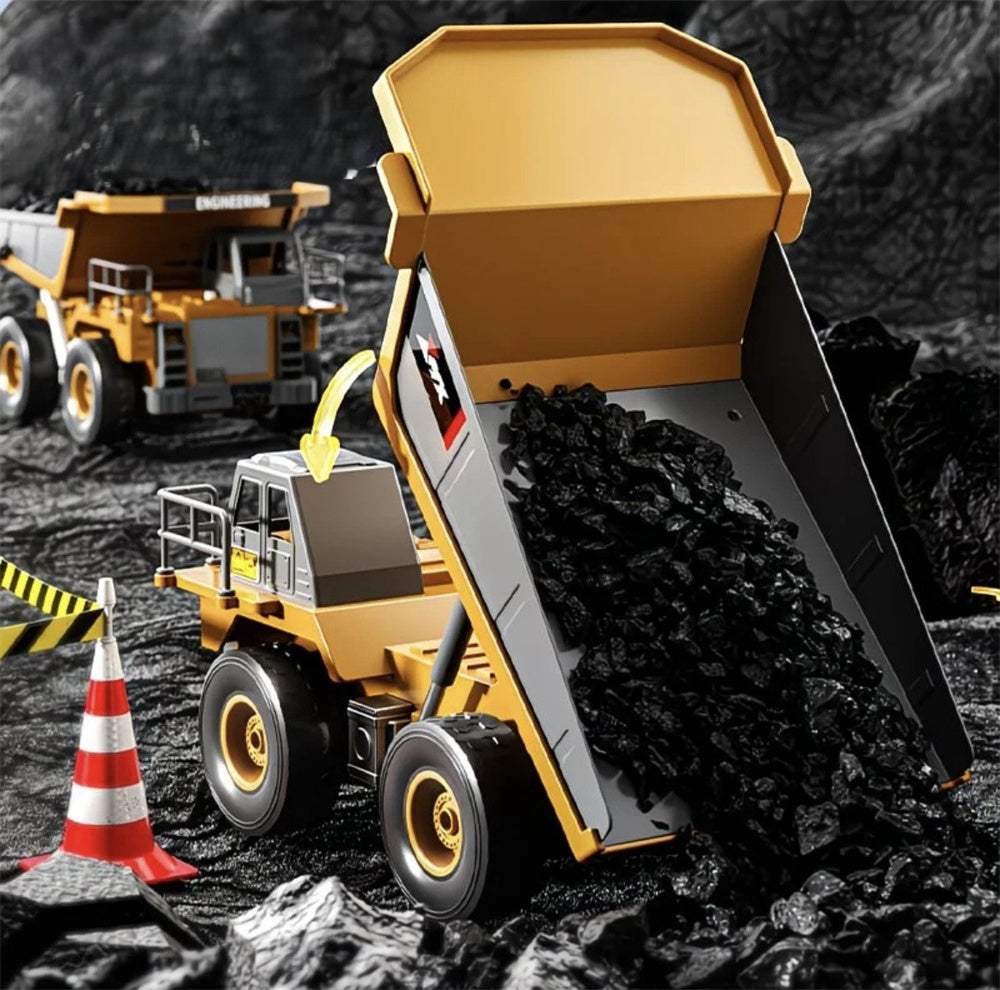 ZMX Z6834YG 1/18 Scale 8CH RC Construction Mining Dump Truck – Ready-to-Run with Lights & Sound