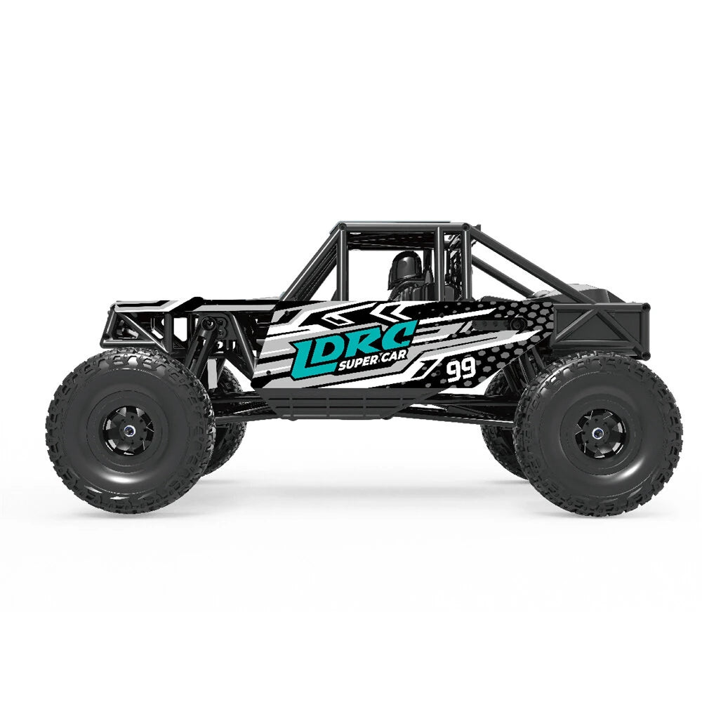 LDRC 18499 1/18 4WD Ready to Run Rock Crawler with Pipe Rack and LED Lights