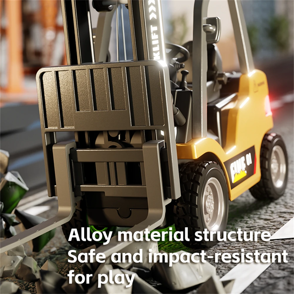 TRASPED HG-4-243 Ready to Run 1/64 2.4G Mini RC Alloy Forklift with App Control and LED Lights