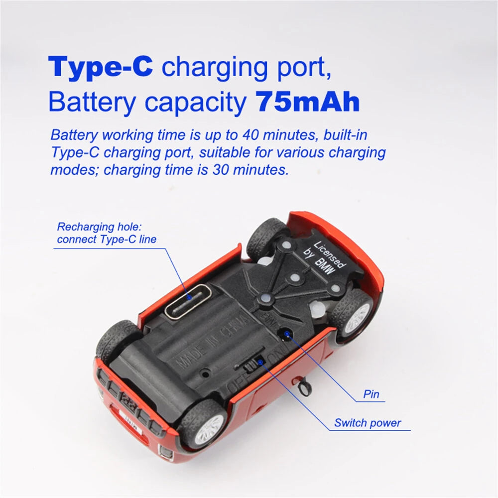 Turbo Racing 1/76 RWD Ready to Run Drift RC Car, BMW Mini Cooper F56 3-Door Hatch