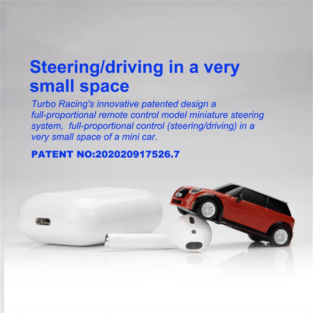 Turbo Racing 1/76 RWD Ready to Run Drift RC Car, BMW Mini Cooper F56 3-Door Hatch