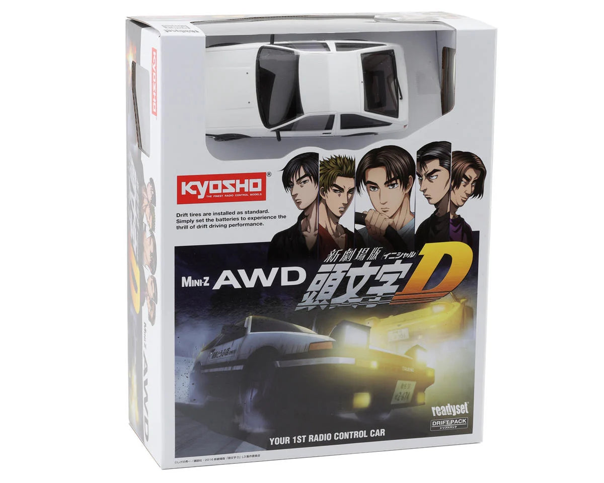 Kyosho 1/28 Mini-Z MA-020 AWD RTR RC Drift Car with Initial D Toyota Sprinter Trueno AE86 Body