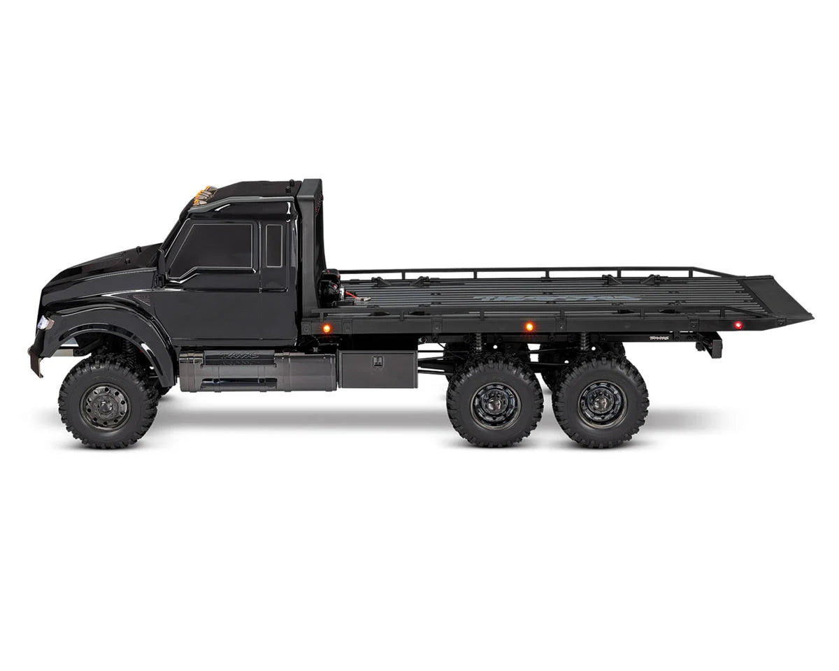 Traxxas TRX-6 1/10 6x6 Ultimate RC Hauler Flatbed Tow Truck – Black