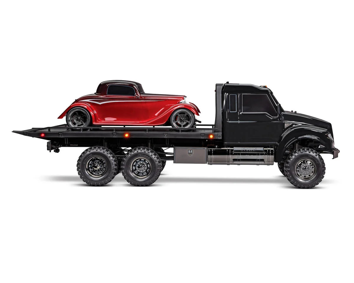 Traxxas TRX-6 1/10 6x6 Ultimate RC Hauler Flatbed Tow Truck – Black