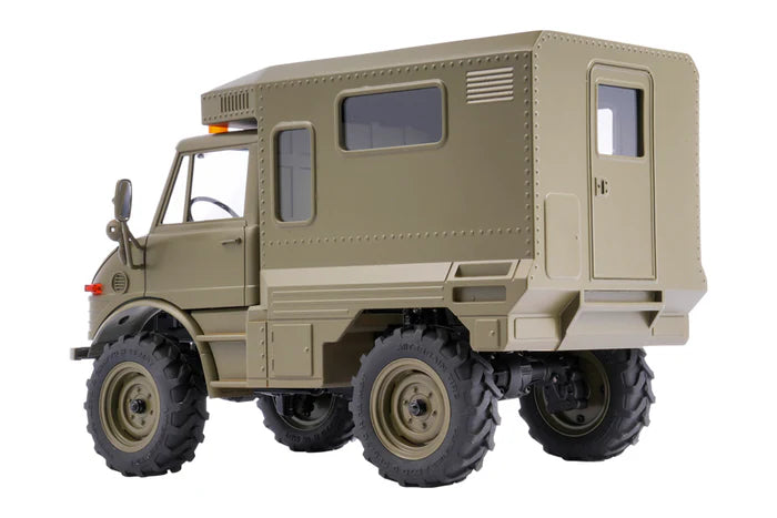 FairRC 1/24 FCX24 Unimog 421 Camper Mod – Green Edition Ready-to-Run