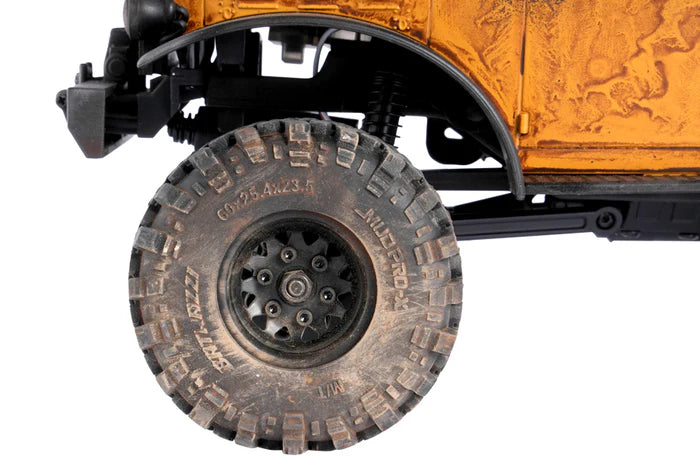 FairRC 1/24 FCX24 Rustwood Mod – Weathered Power Wagon with Real Wood Flatbed (RTR)