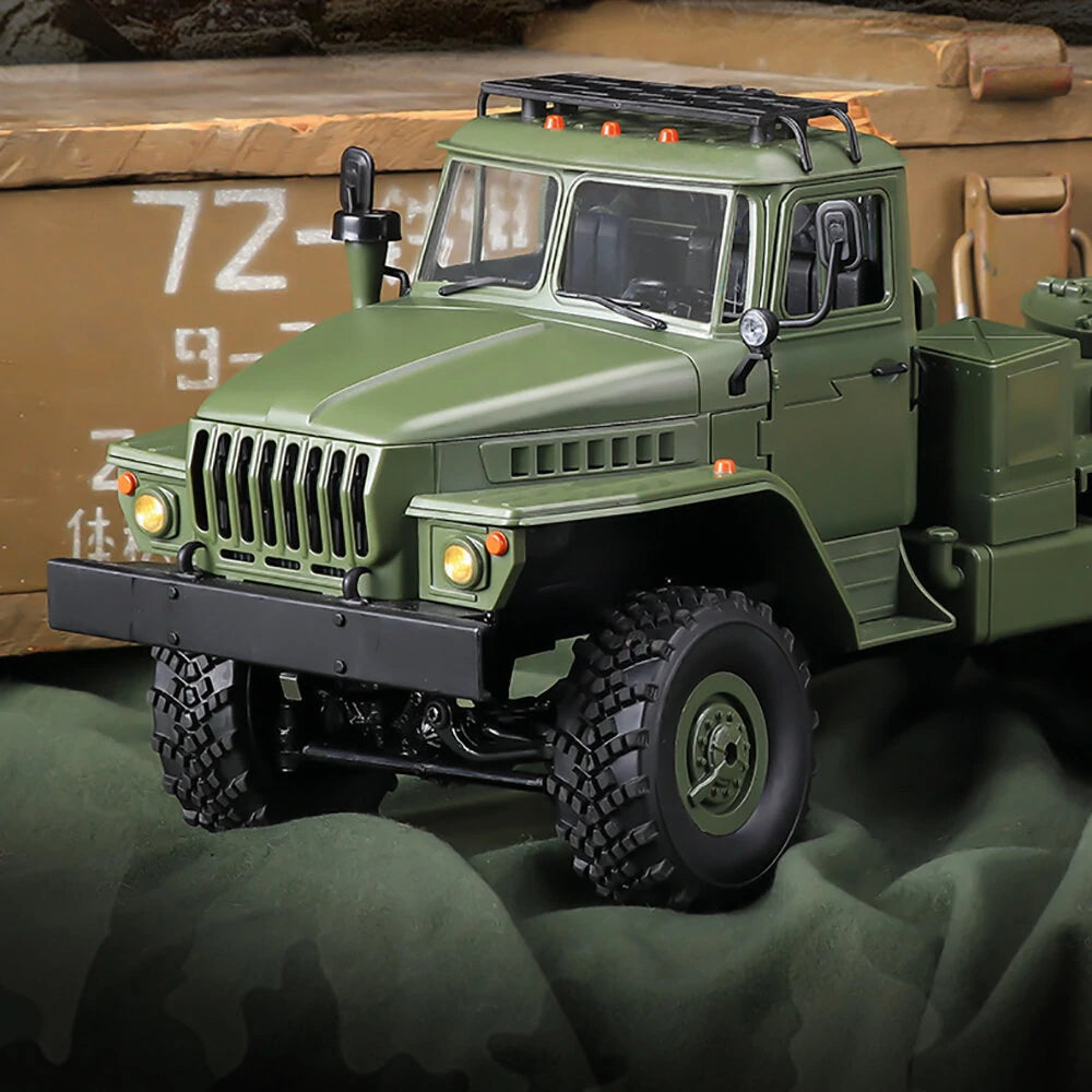 WPL B36-3 Ural 1/16 Scale 6WD Military Truck with Trailer – Ready-to-Run Rock Crawler