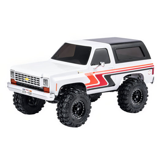 FairRC FCX24 Chevrolet K5 Blazer White Blaze Mod 1/24 4WD Ready to Run Rock Crawler, White
