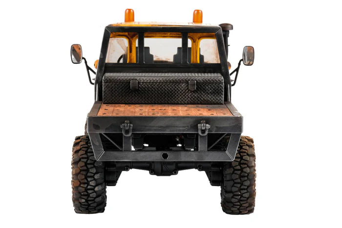 FMS 1/24 FCX24 Mercedes-Benz Unimog RTR RC Truck – Woodlander Yellow Rusted Mod
