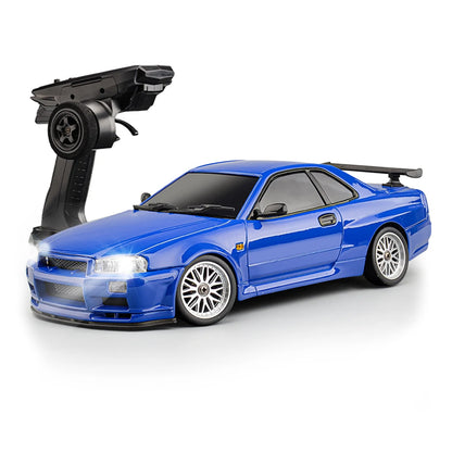 LDRC 1899 1/18 2WD Ready-to-Run RC Drift Car Nissan GTR R34 with Gyro