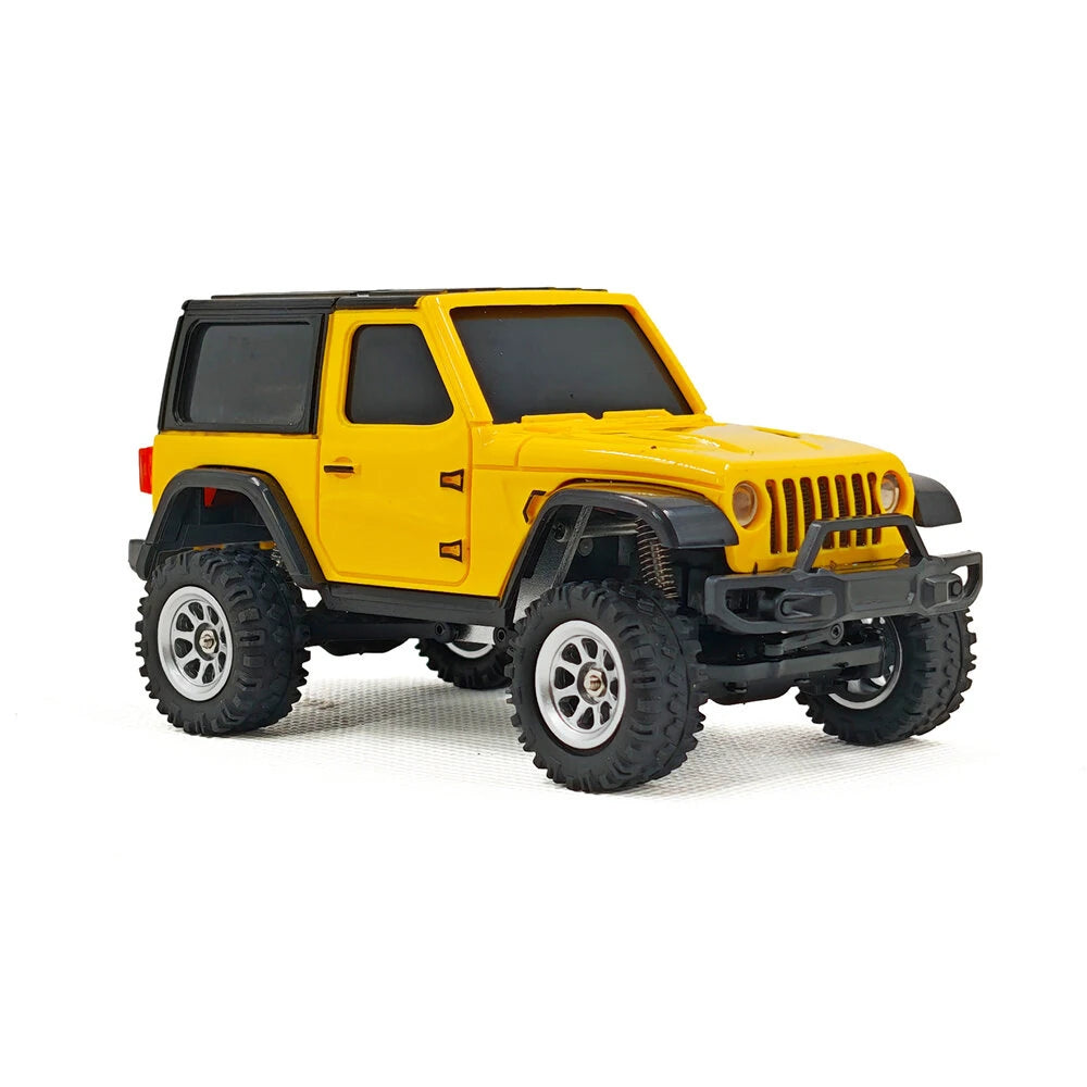 JIABAILE 1/36 micro 4WD RTR RC rock crawler, front three-quarter view