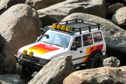 FairRC FCX10 1/10 Toyota LC80 Tri-Color Mod RS – Scale Trail Crawler with Custom Tri-Color Styling
