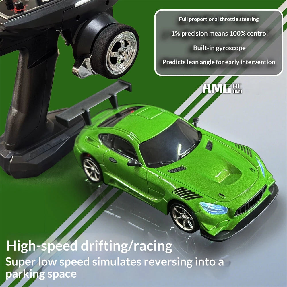 LDRC 4301 1/43 4WD RTR AMG GTR Drift RC Car with Gyro