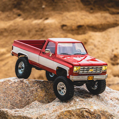 FMS FCX18 1/18 Chevrolet K10 RTR RC Truck – Scale Crawler with 2-Speed Transmission & LED Lights