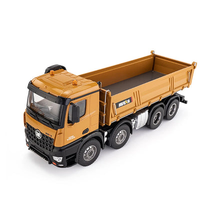 HUINA 1536 1/14 Scale 8WD Brushed RC Dump Truck Construction Vehicle Ready-to-Run with Lights & Sound