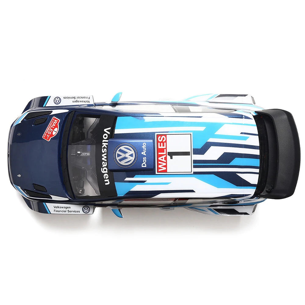 MJX Hyper Go VW Polo RC rally/drift car top-down view