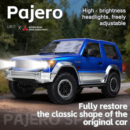 LDRC 1/14 Mitsubishi Pajero V24WG (1992) 4WD Climbing RC Truck – Dual-Speed, Metal Gears
