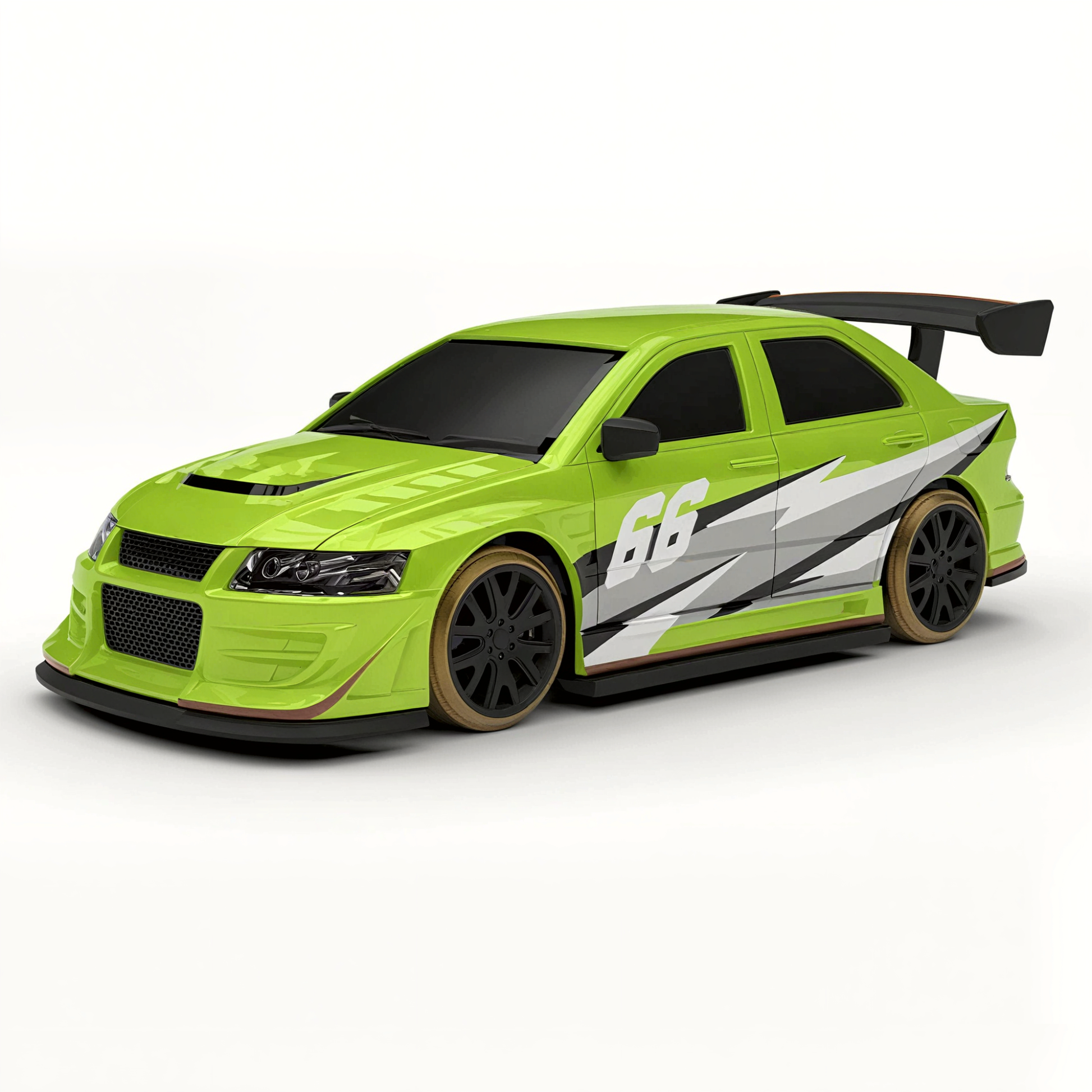 Turbo Racing C66 1/76 2WD RTR micro drift car with gyro, front three-quarter view