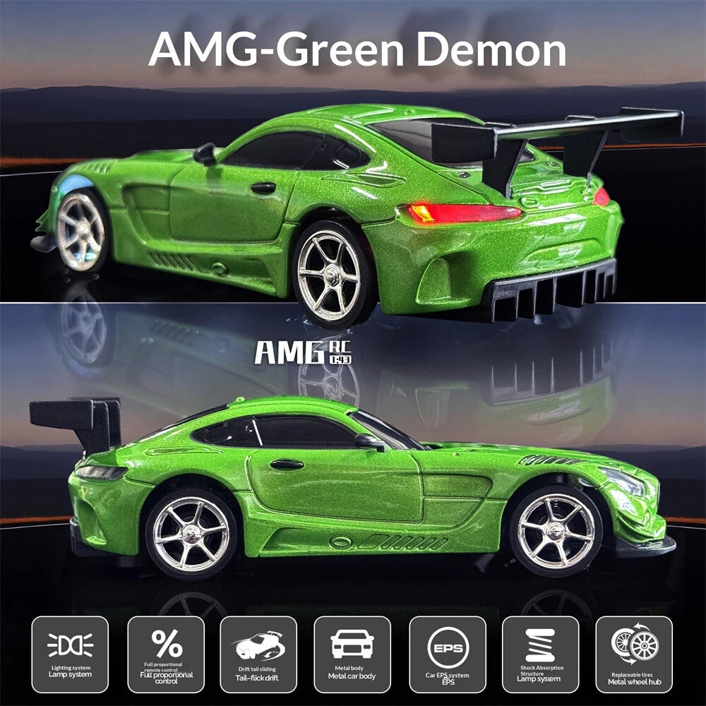 LDRC 4301 1/43 4WD RTR AMG GTR Drift RC Car with Gyro