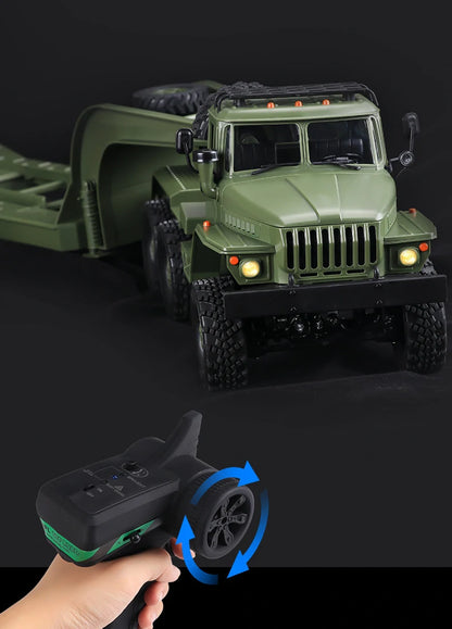 WPL B36-3 Ural 1/16 Scale 6WD Military Truck with Trailer – Ready-to-Run Rock Crawler