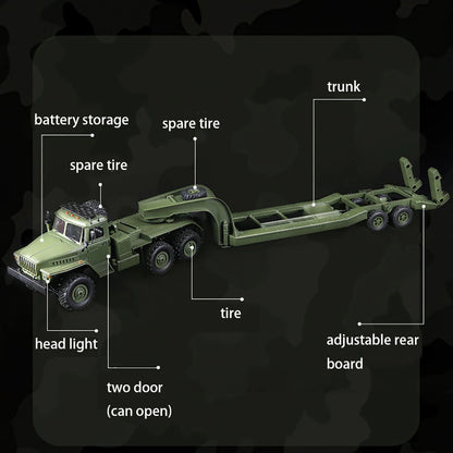 WPL B36-3 Ural 1/16 Scale 6WD Military Truck with Trailer – Ready-to-Run Rock Crawler