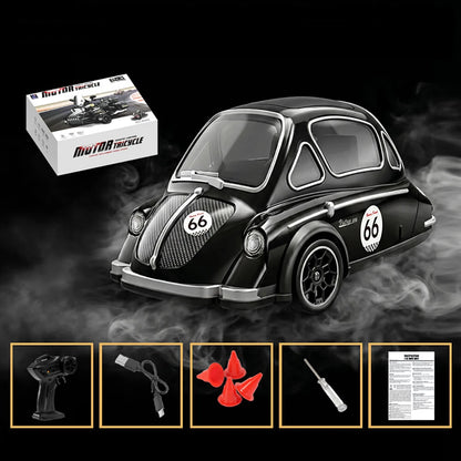 FQD77 1/43 Scale 2.4G Tricycle Drift Vintage RC Car Ready-to-Run