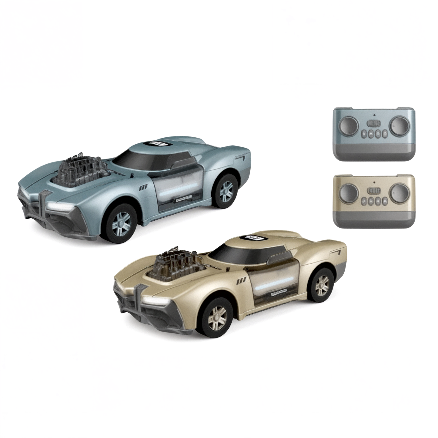 Crazon PZ24241A 1/24 Scale 2WD Brushed RC Battle Cars Set - Crash Racing Dual Pack Ready-to-Run with LED Lights