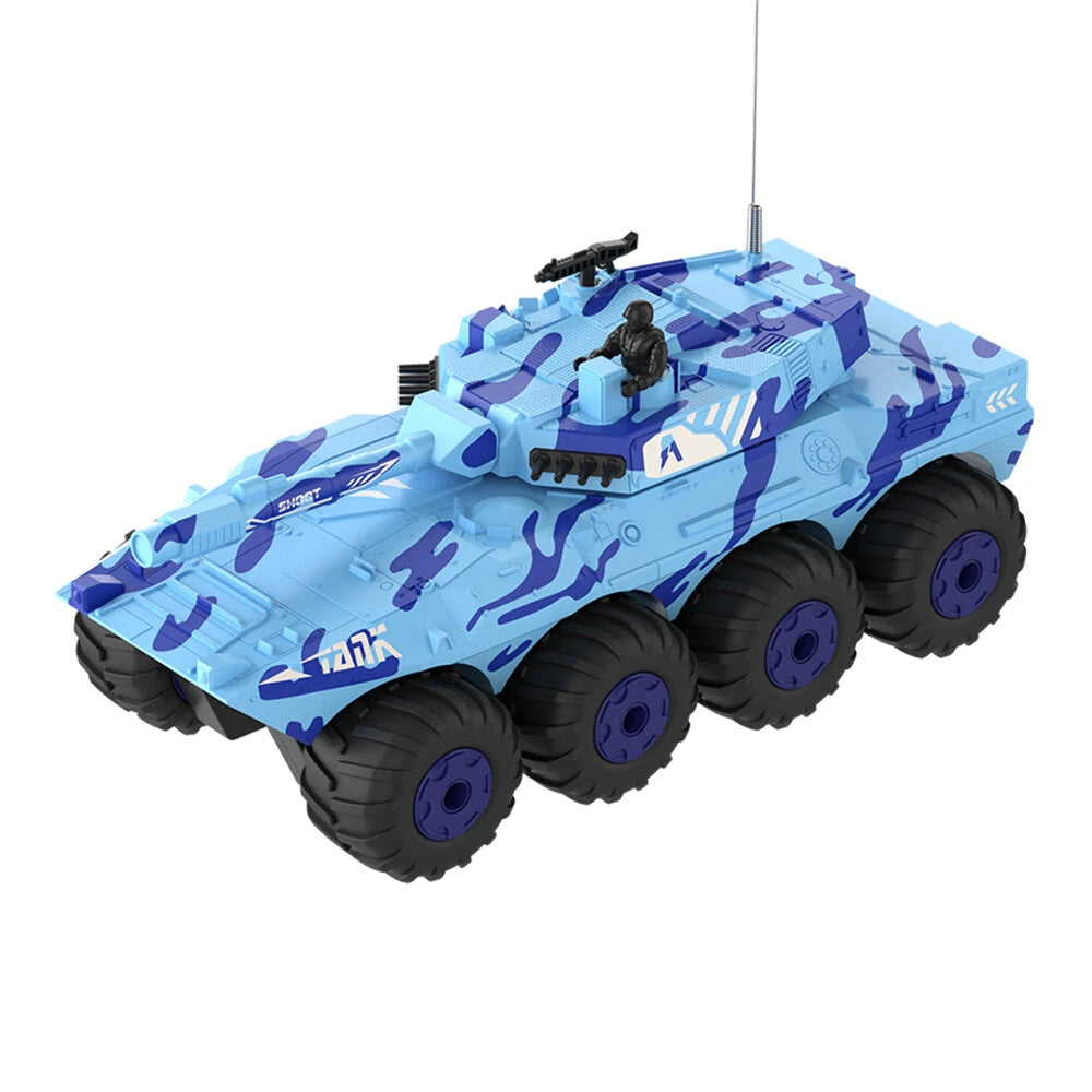 HW-Y1802 1/32 8WD Ready-to-Run RC Amphibious Tank with LED Lights