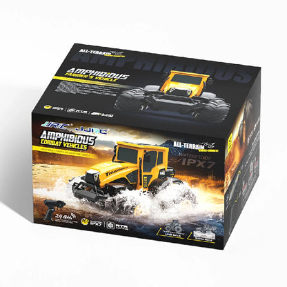 JJRC C8829 1/14 4WD Amphibious Stunt RC Car – All-Terrain Land & Water Tractor RTR