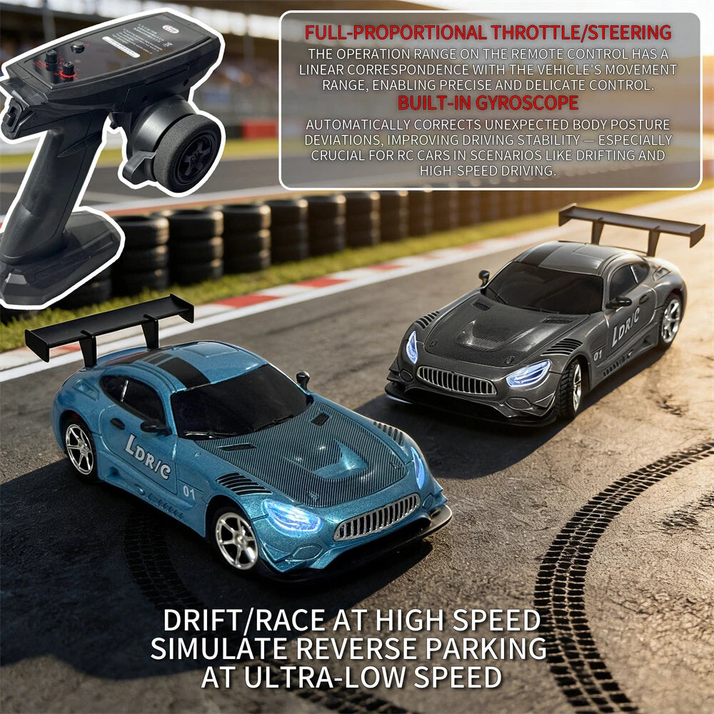 LDRC 4301 1/43 4WD RTR AMG GTR Drift RC Car with Gyro