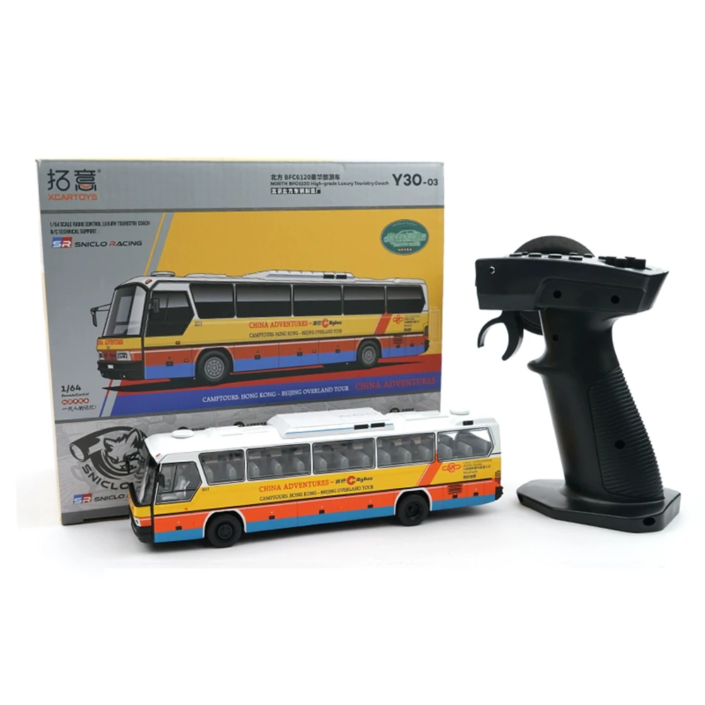 Xcratoys North BFC6120-Y30-03 1/64 2WD RTR RC city bus with remote control and packaging
