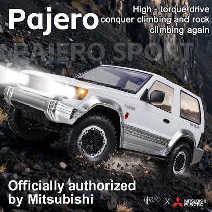 LDRC 1/14 Mitsubishi Pajero V24WG (1992) 4WD Climbing RC Truck – Dual-Speed, Metal Gears