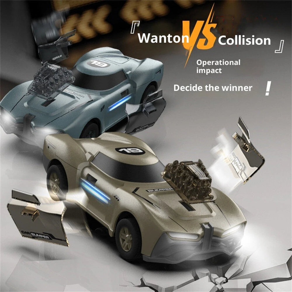 Crazon PZ24241A 1/24 Scale 2WD Brushed RC Battle Cars Set - Crash Racing Dual Pack Ready-to-Run with LED Lights