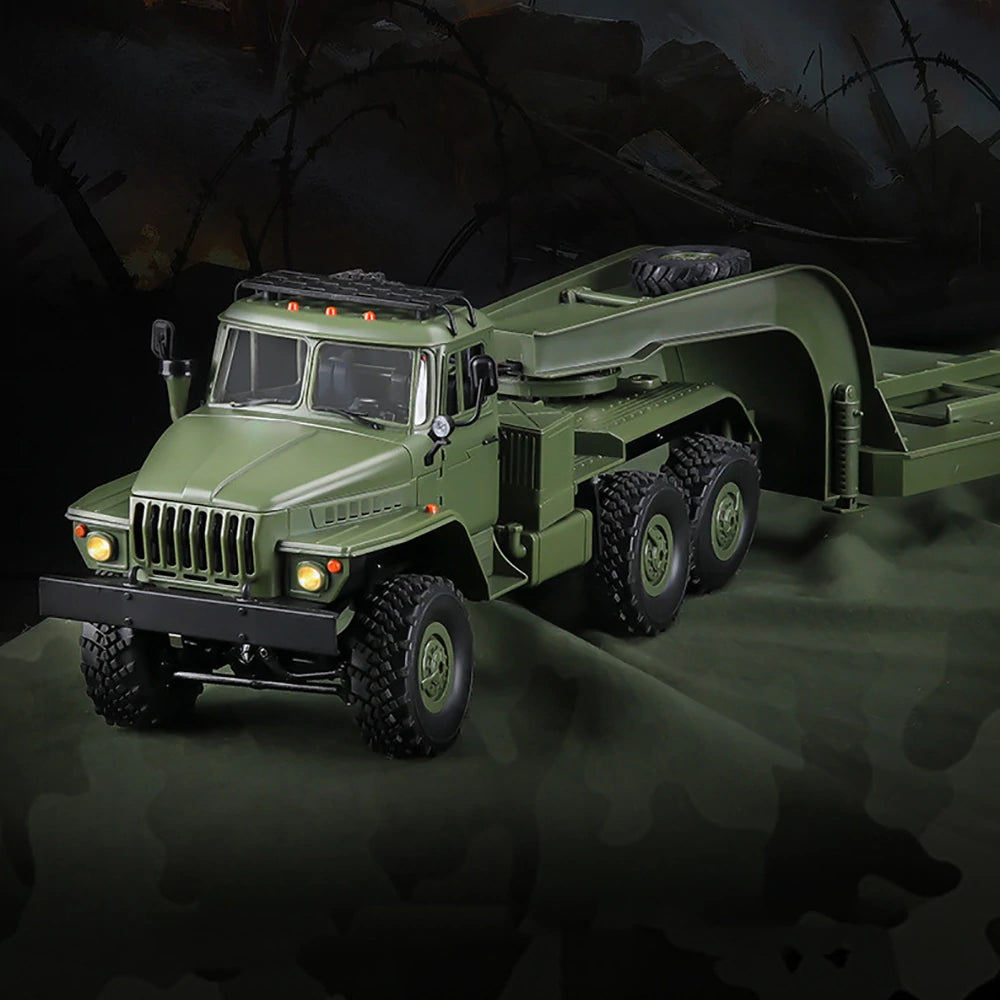 WPL B36-3 Ural 1/16 Scale 6WD Military Truck with Trailer – Ready-to-Run Rock Crawler