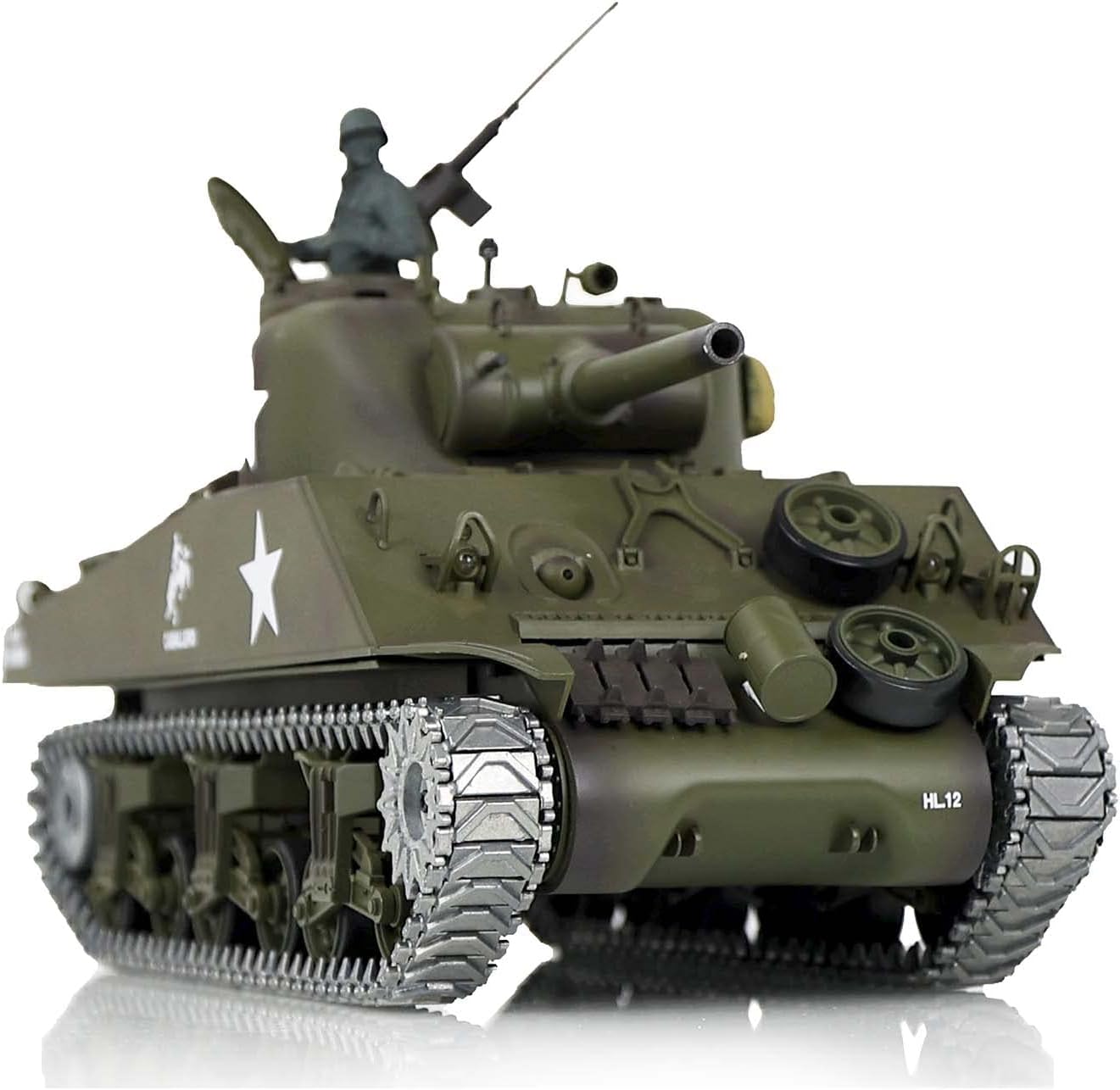 Heng Long 1/16 M4A3 Sherman RC Tank 3898 – IR Combat, Smoke, Metal Tracks