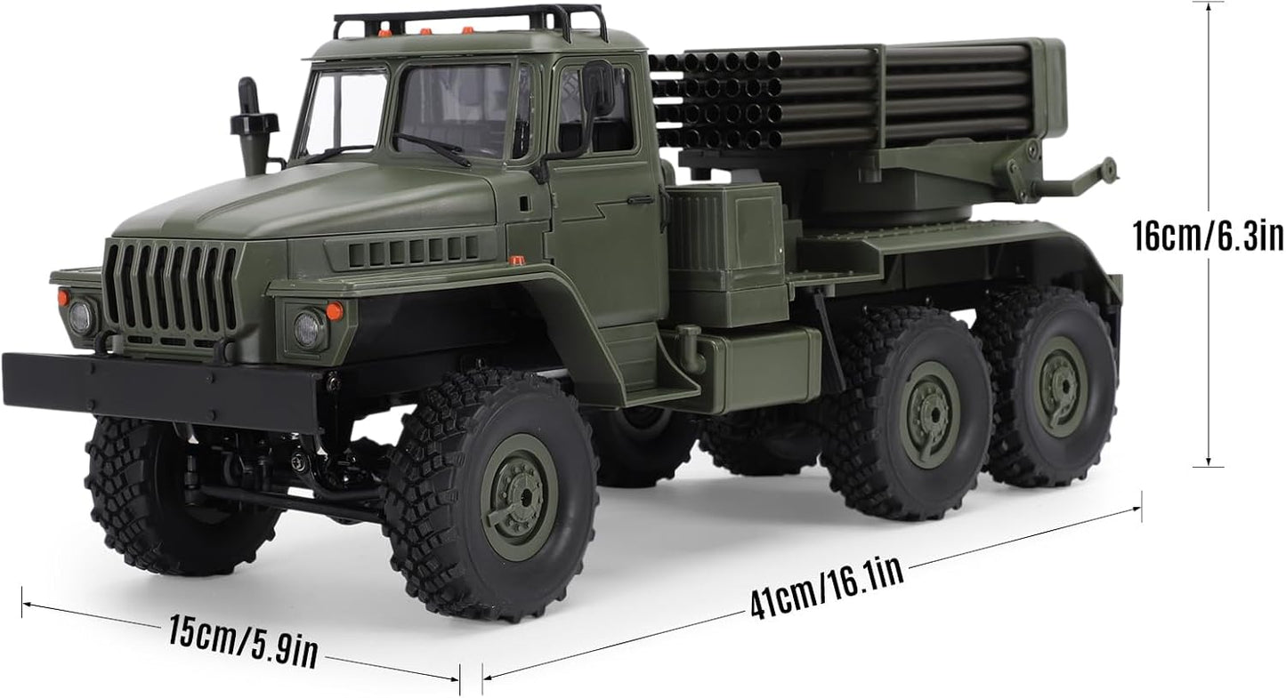 GoolRC 1/12 Scale 6WD Military Cargo Truck Ready-to-Run with LED Lights