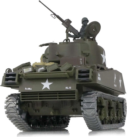 Heng Long 1/16 M4A3 Sherman RC Tank 3898 – IR Combat, Smoke, Metal Tracks