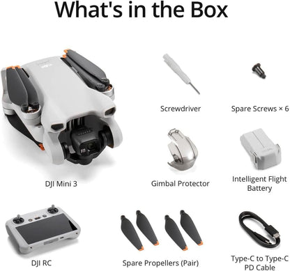 DJI Mini 3 Pro RC Drone with Intelligent Flight Modes and 4K Camera