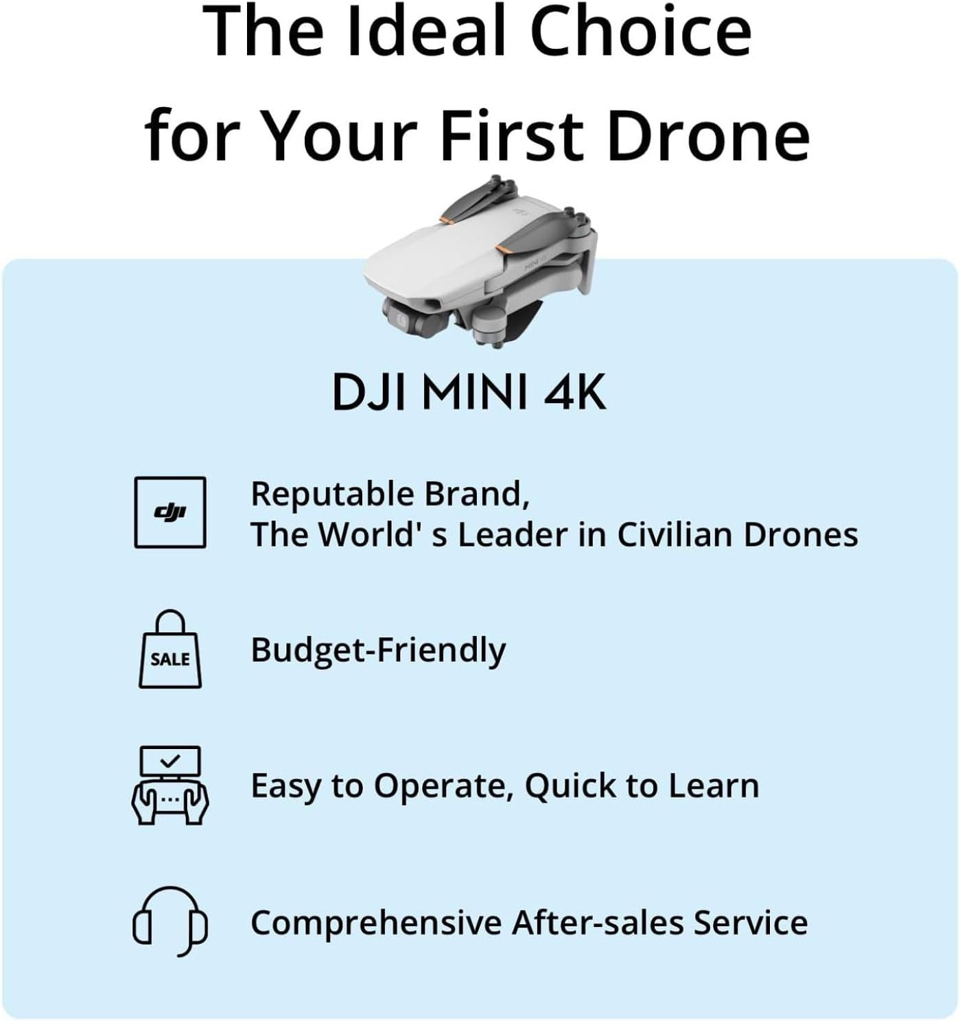 DJI Mini 3 RC Drone with 3-Axis Gimbal and 4K Camera