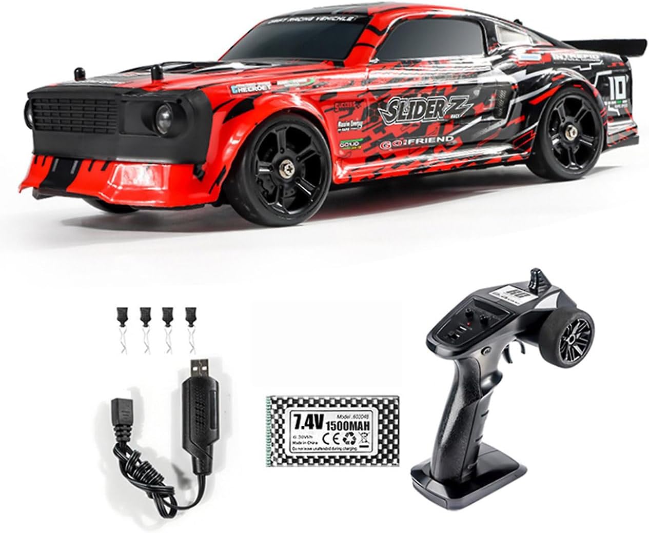 WPL D12 1/10 2WD Ready-to-Run RC Drift Car with Gyroscope
