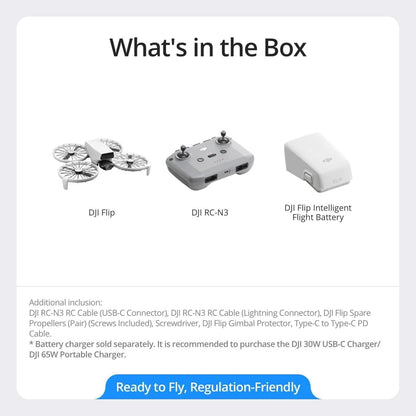 DJI Flip 4K/60fps HDR Camera Drone – 31-Minute Flight Time, 13 km O4 Transmission