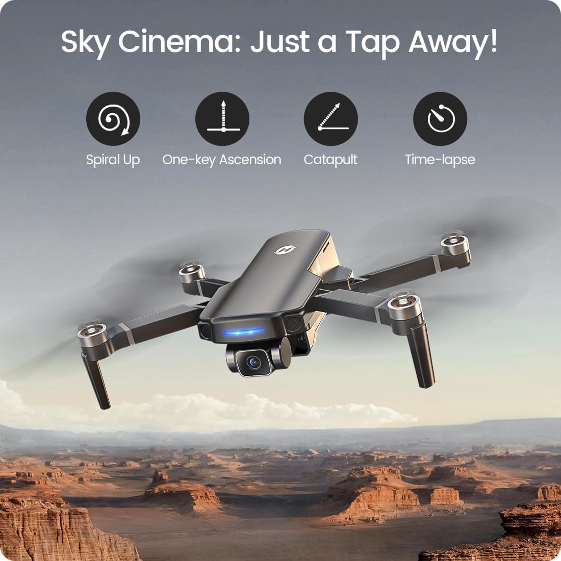 Holy Stone HS360S 4K GPS Drone with 5G Transmission and 2 Batteries