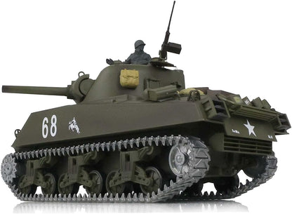 Heng Long 1/16 M4A3 Sherman RC Tank 3898 – IR Combat, Smoke, Metal Tracks