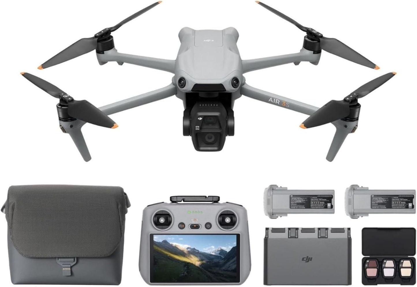 DJI Air 3S Fly More Combo with 1-inch Sensor and 3 Batteries