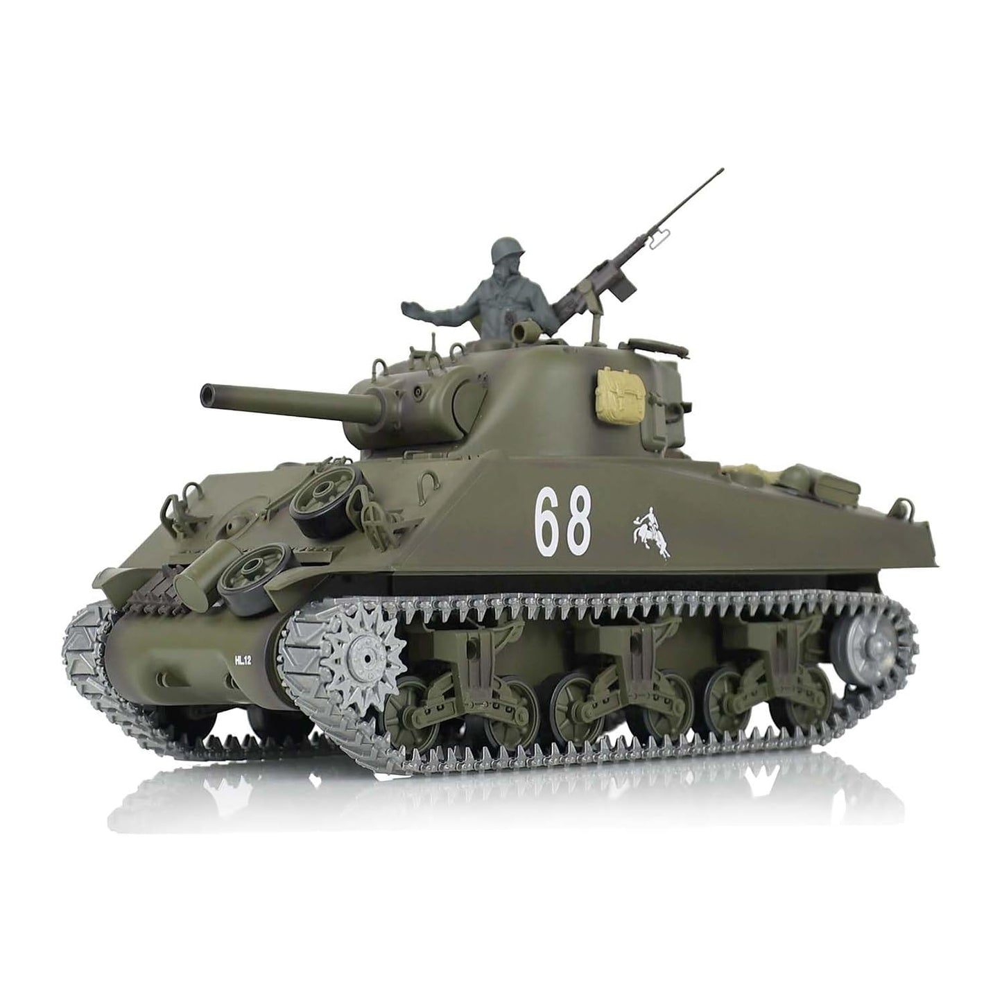 Heng Long 1/16 M4A3 Sherman RC Tank 3898 – IR Combat, Smoke, Metal Tracks