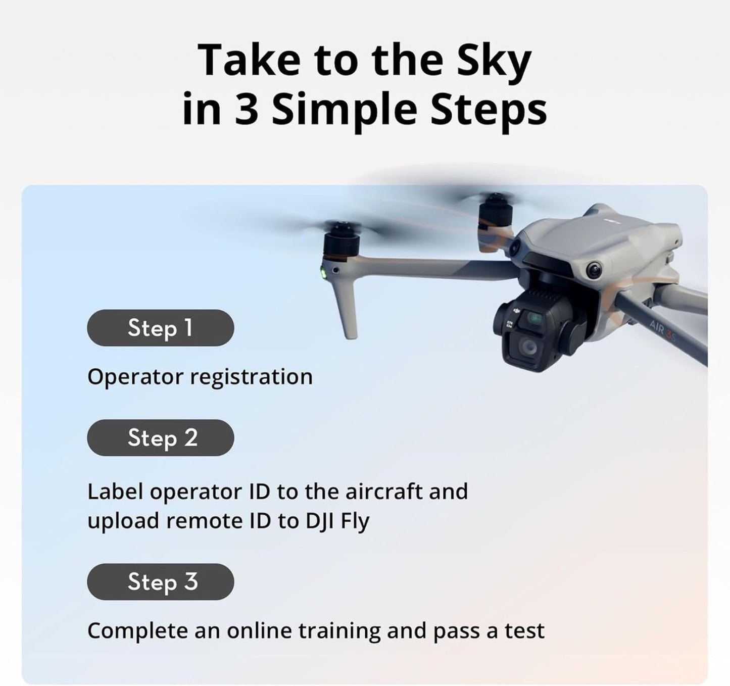 DJI Air 3S Fly More Combo with 1-inch Sensor and 3 Batteries
