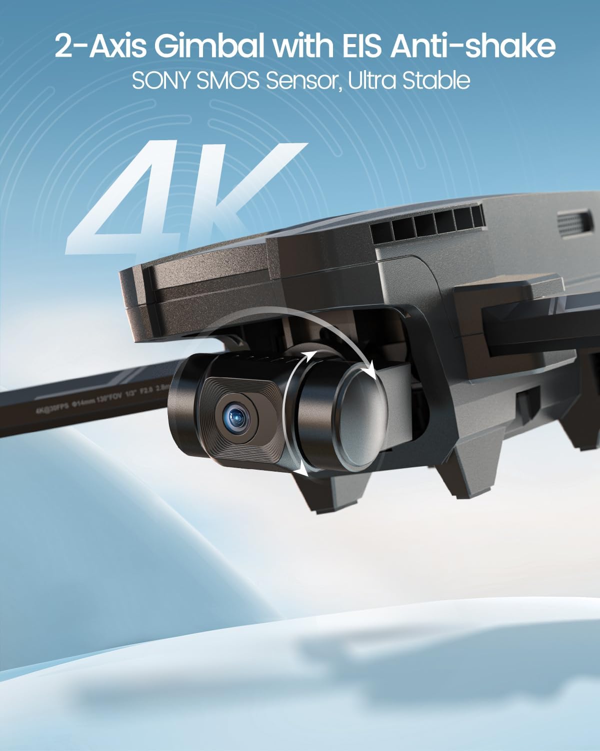 Holy Stone HS720G 4K GPS Drone with 2-Axis Gimbal and Brushless Motors