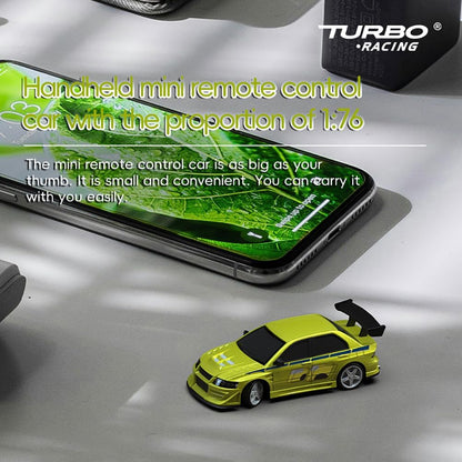 FLYCOLOR TurboRC 1:76 Mini Sports Car – Full Proportional with Two Interchangeable Shells